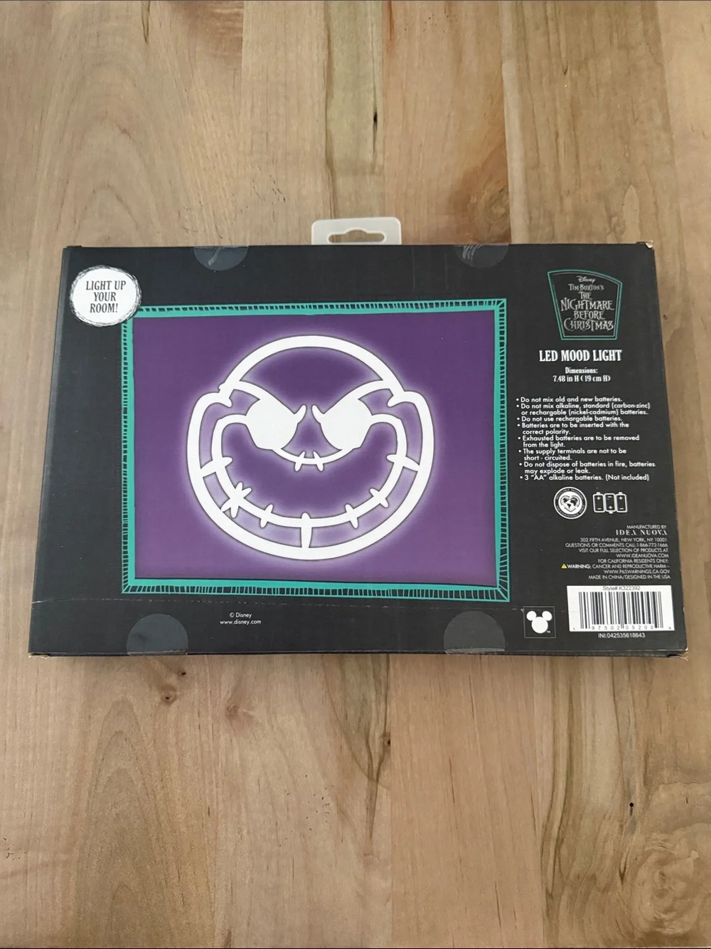 Disney Nightmare Before Christmas Jack Skellington Neon Sign White